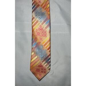 Stacy Adam’s Men’s Neck Tie Multicolor Hand Made 100% Microfiber
